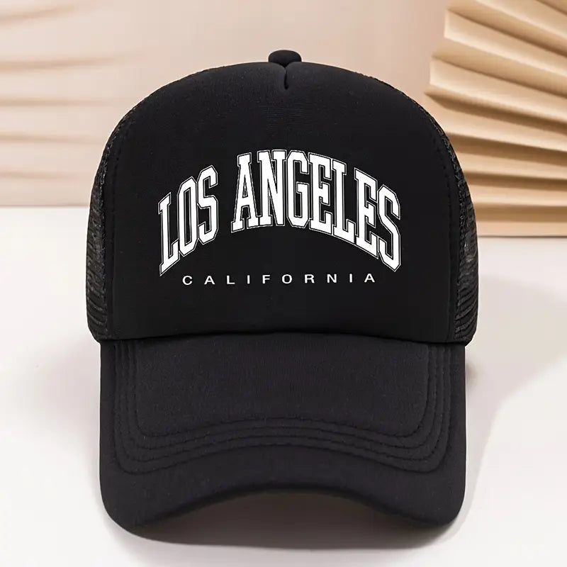 "Los Angeles Yazılı Fileli Şapka"