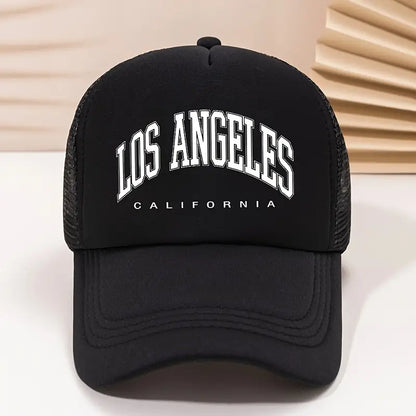 "Los Angeles Yazılı Fileli Şapka"