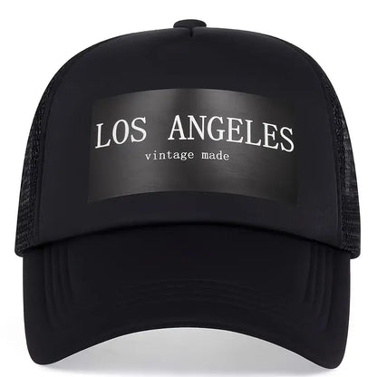"Los Angeles Yazılı Fileli Şapka"