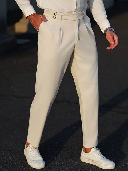Çift Tokalı Modern Pantolon