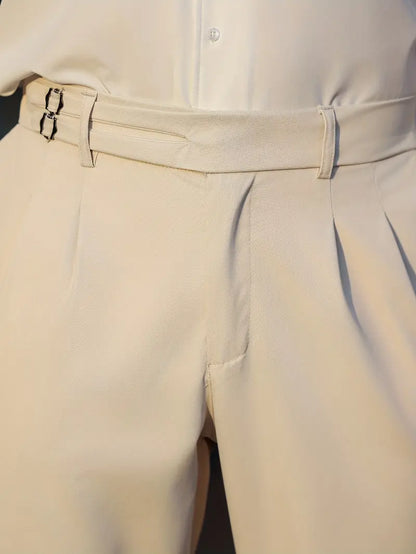 Çift Tokalı Modern Pantolon